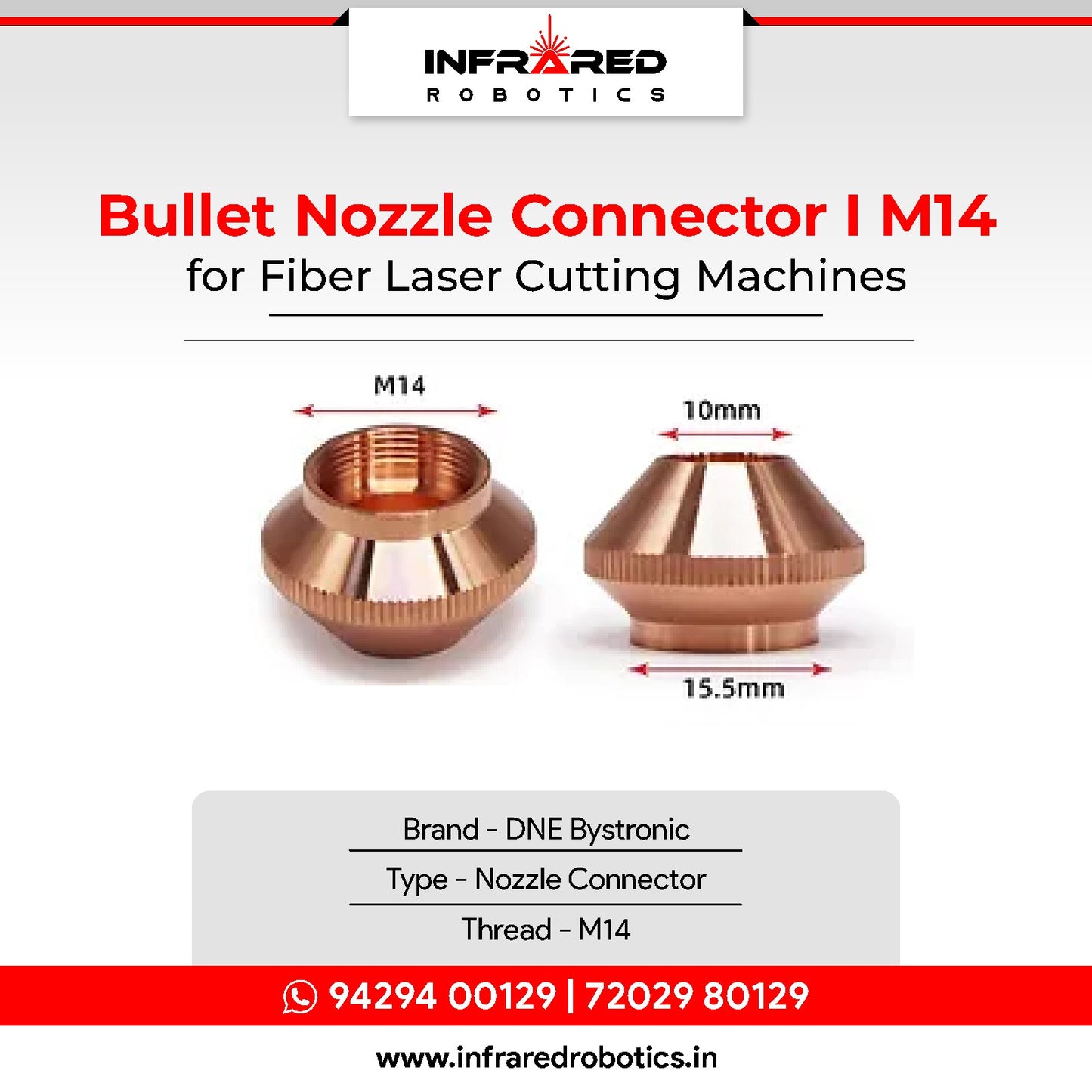 DNE Bullet Nozzle Connector - M14