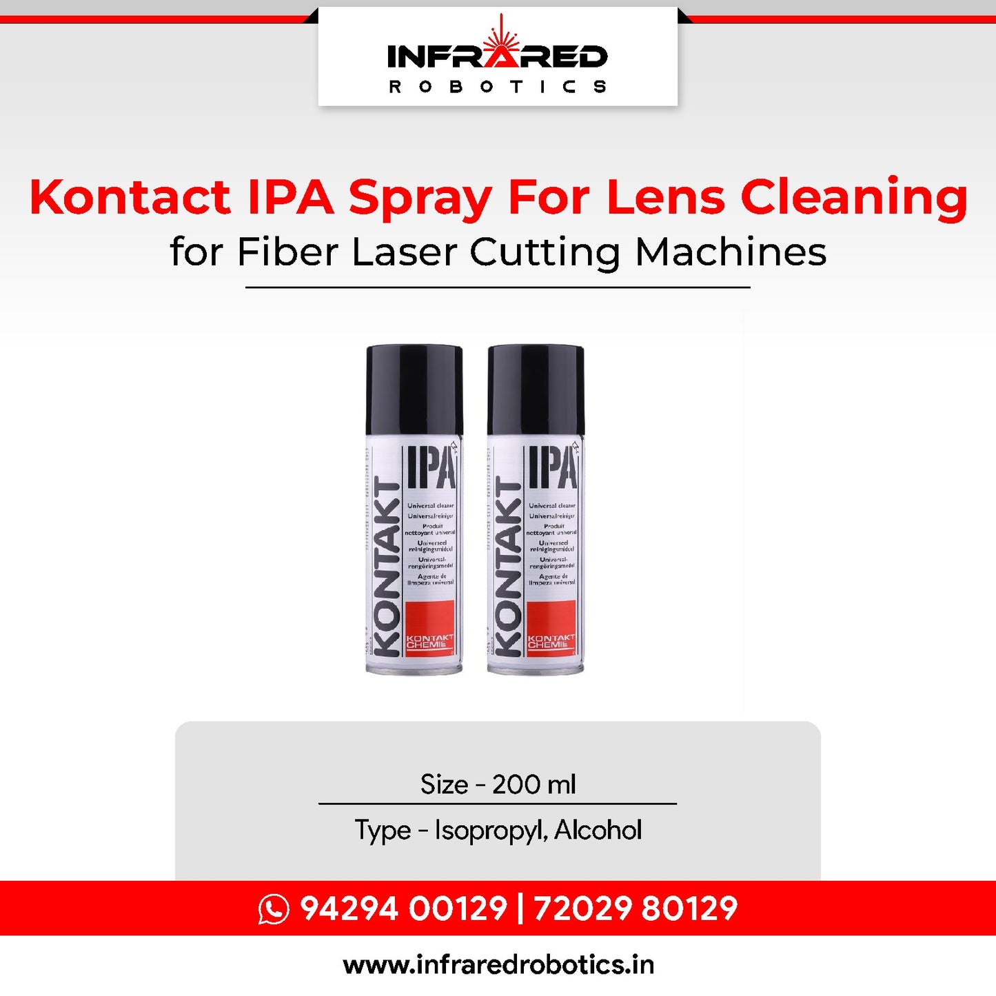 Lens Cleaning Kontact IPA Spray