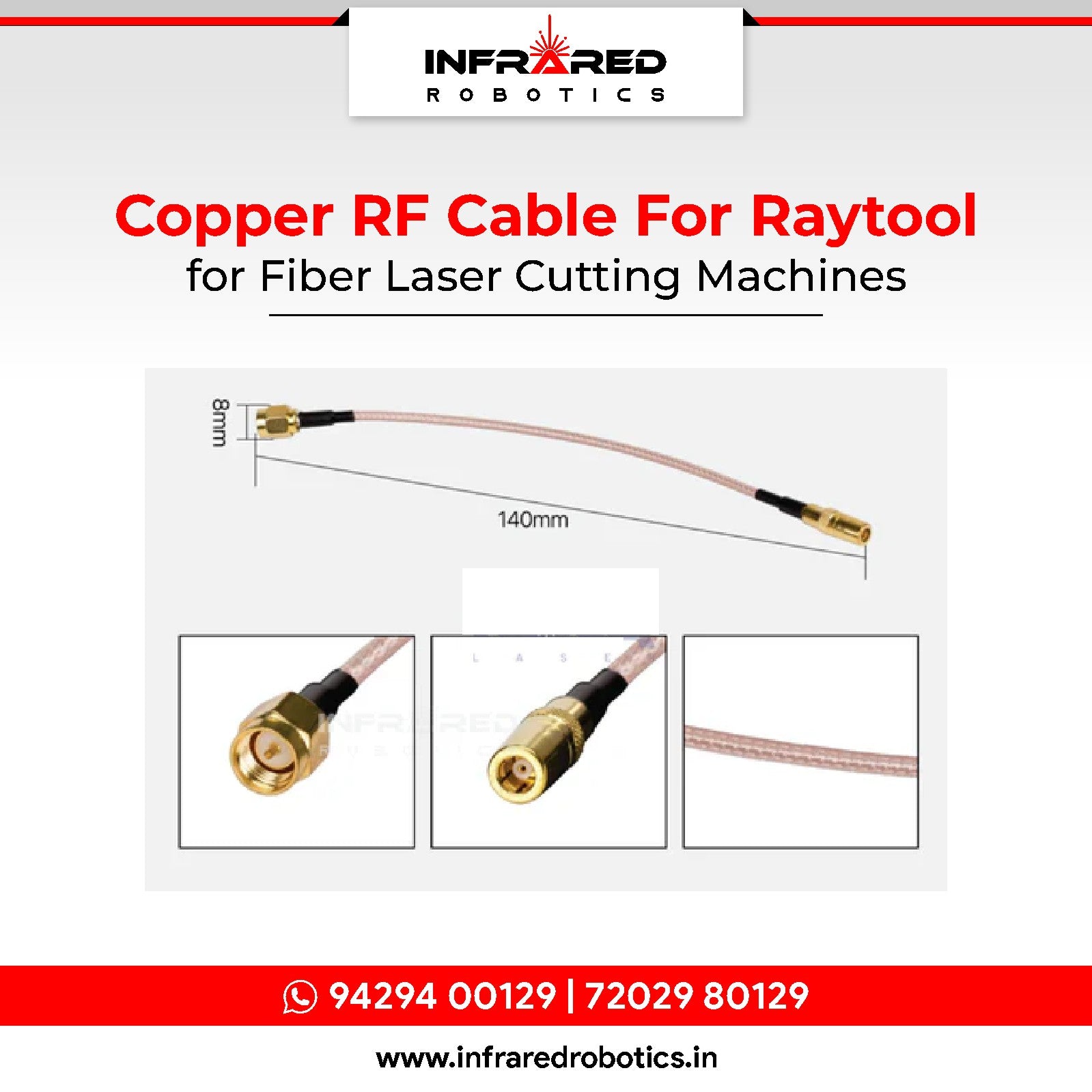 RF Cable For Raytools Laser Cutting Head – Infrared Robotics