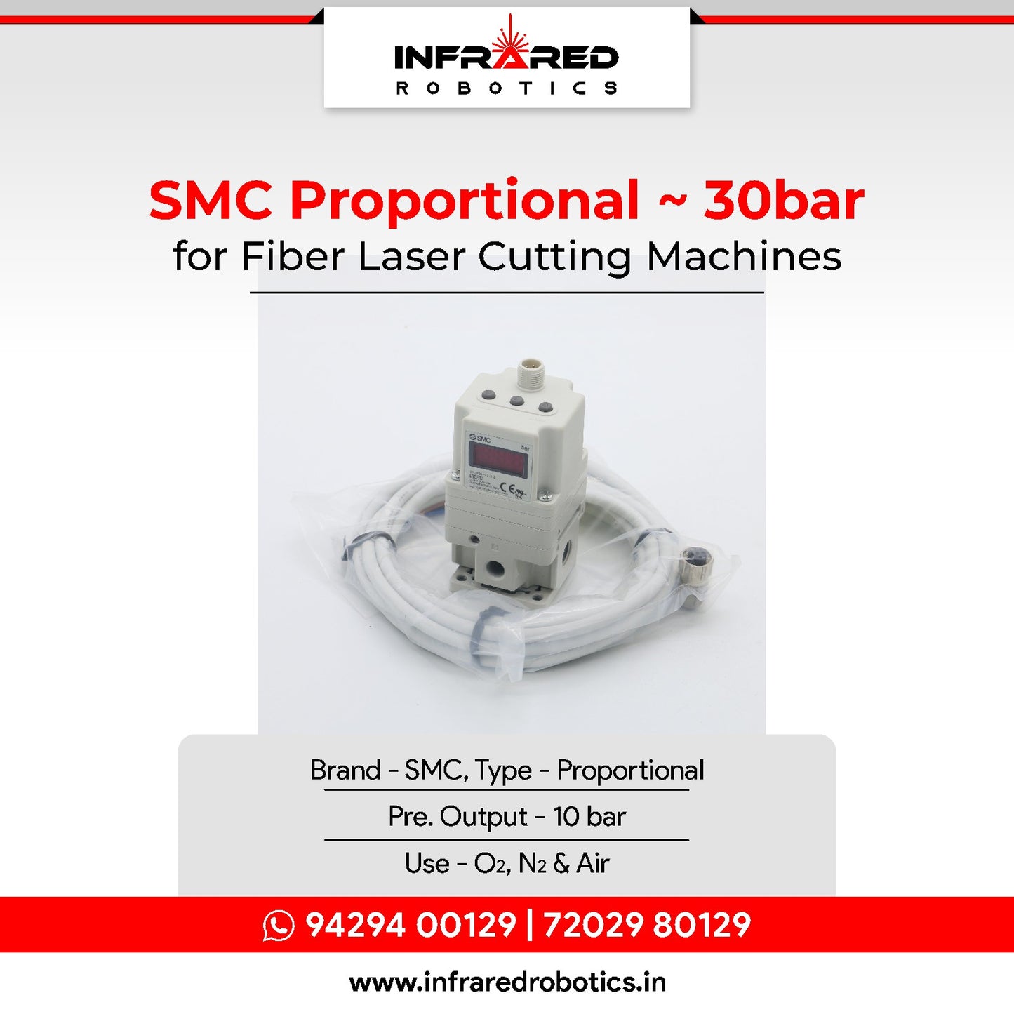 SMC Proportional Valve 30bar - Pneumatic