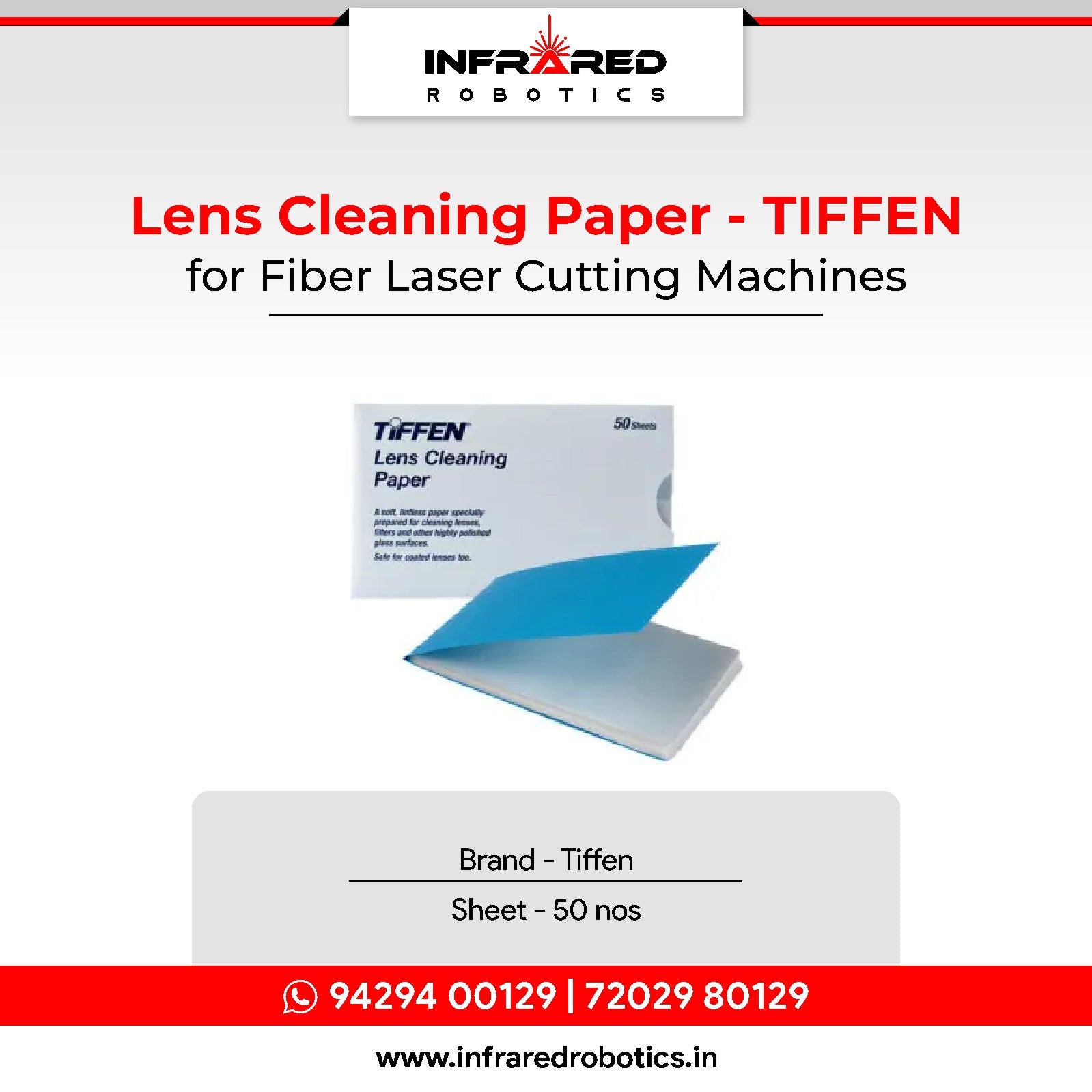 Lens Paper. Use Lens Cleaning Paper - TIFFEN – Infrared Robotics